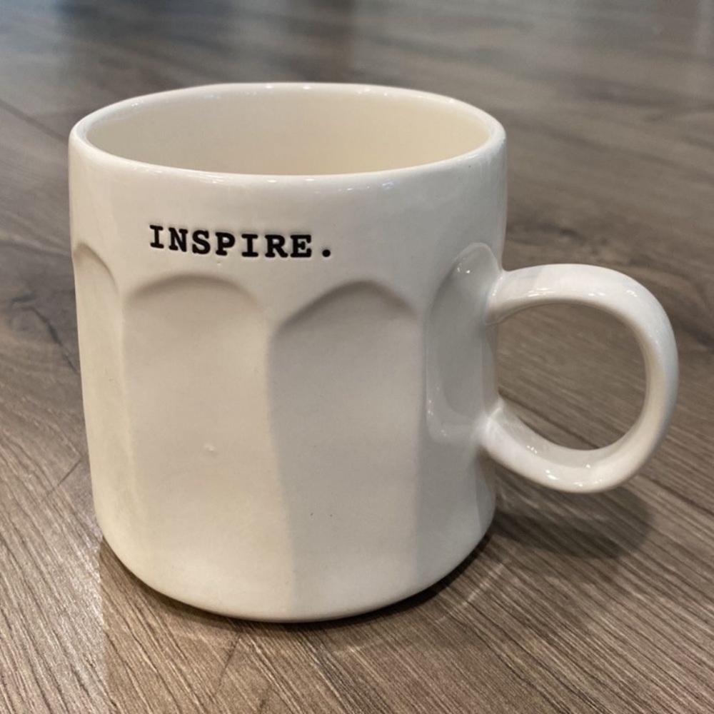 Rae Dunn by Magenta Ceramic Inspirational “Inspire” Coffee Mug